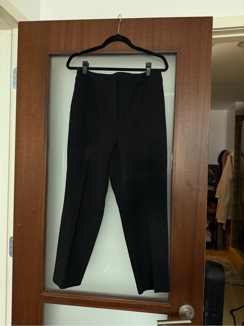 Ann Taylor Black High-Waist Trousers